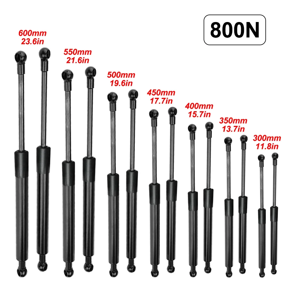 800N 300-600mm Gas Strut Bars Gas Spring Support Boot Bonnet Car Caravans Doors Windows Hatches Boat Bus