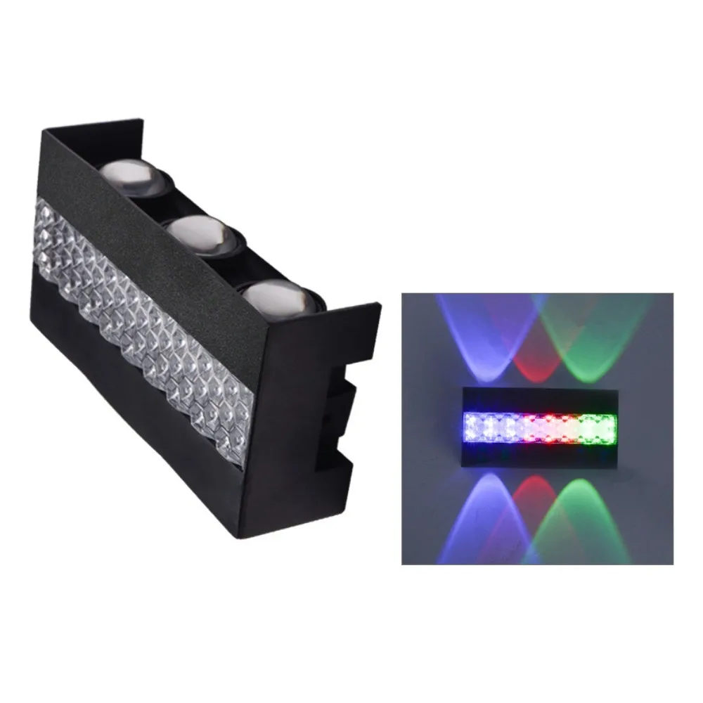 

AC85-265V LED Wall Lamp 10W/8W/6W Up Down Illumination Outdoor Wall Lantern Warm/RGB Lights Energy Saving Waterproof Wall Light