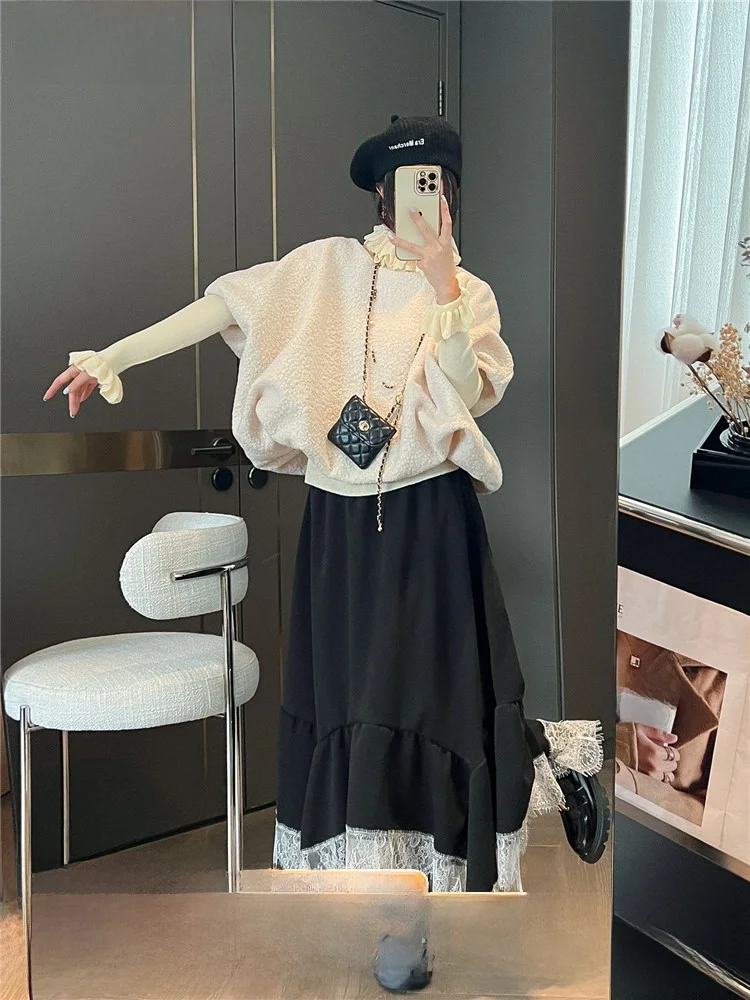 

Модный вязаный комплект: свитер и жилет для женщин, повседневный осенне-зимний костюм-двойка 2025 года, новый трендовый комплект из свитера и жилета