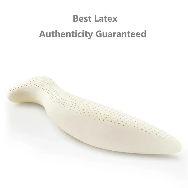 SRETNO Pregnant Woman Thailand Natural Latex Pillow Seahorse S Type Pure Cotton Pillowcase Humanoid Bed Big Leg Sleeping Pillows
