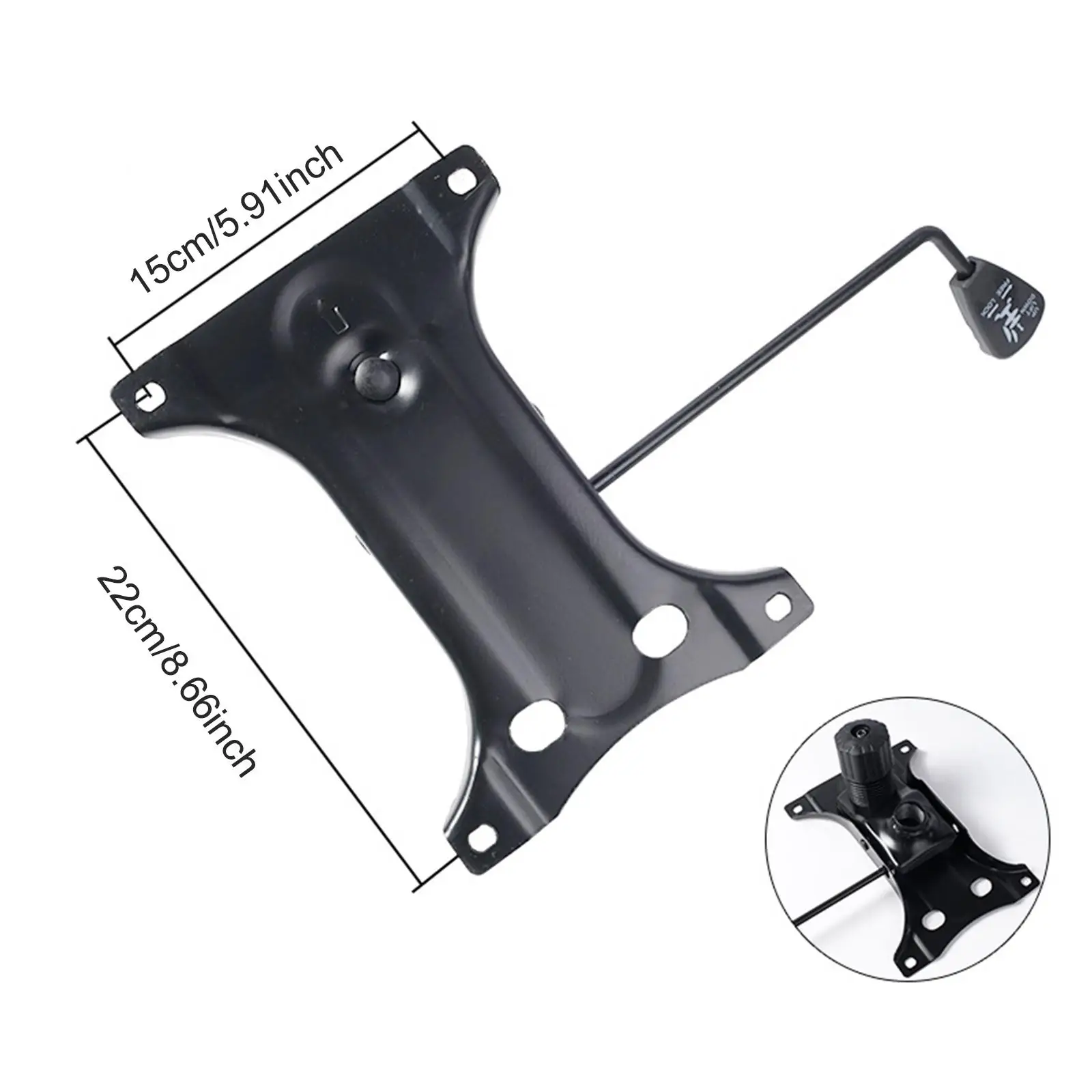 Chair Tilt & Lock Lever Base Plate Executive Chair Base Easy Installation Heavy Duty Height Controller for Household