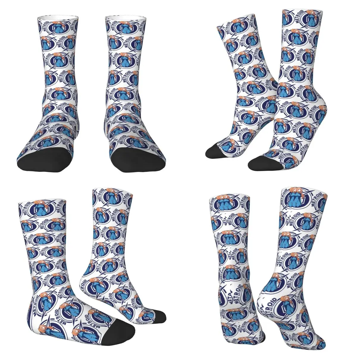 Funny Man Metroid Dread Game Samus Returns Socks Harajuku Stockings All Season Long Socks for Man Woman Valentine's Day Gifts