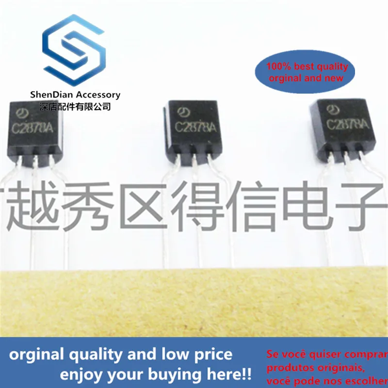30pcs 100% orginal new 2SC2878A 2SC2878 TO-92 For Muting and Switching Applications real photo