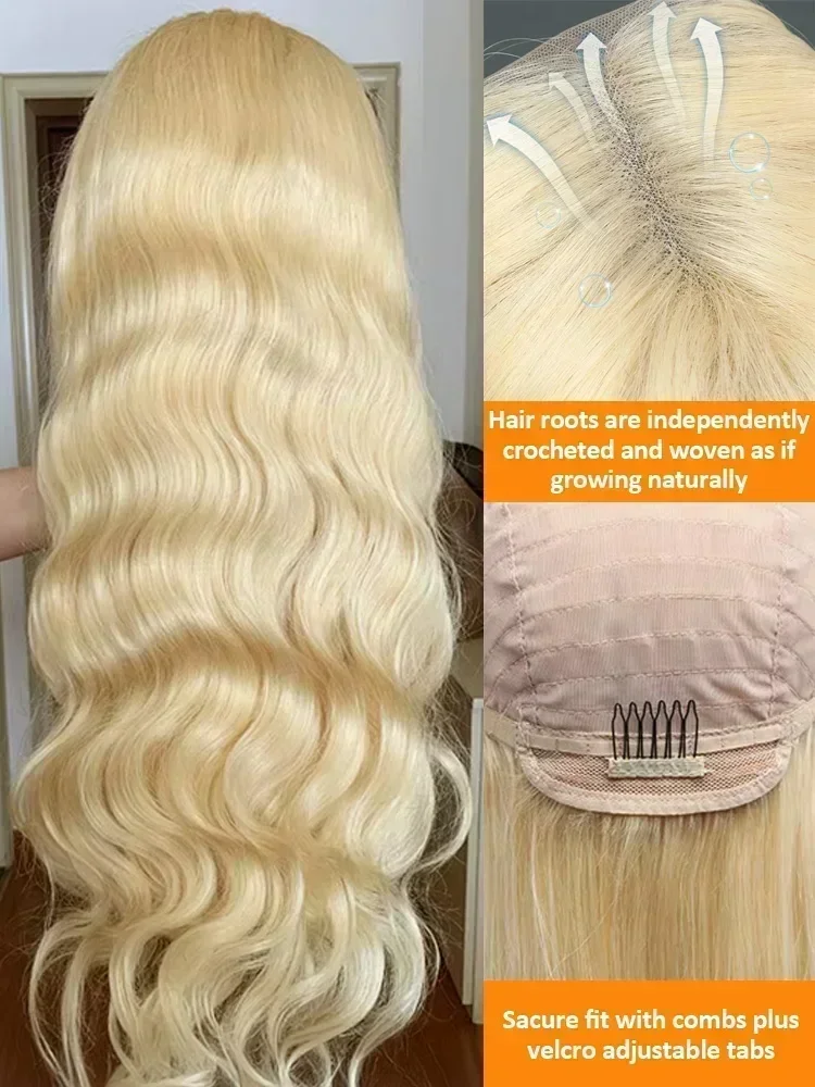 Peluca con malla Frontal rubia ondulada HD transparente 13x4 13x6 cabello humano Frontal 613 pelucas frontales completas prearrancadas 200% 32 pulgadas