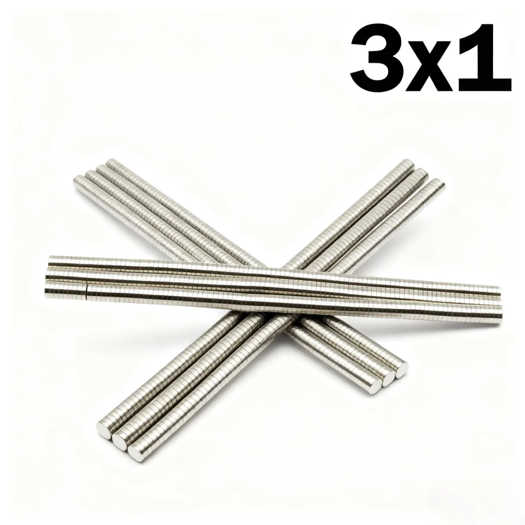 3x1mm Super Strong Magnet N35 Round Magnetic NdFeB Neodymium Magnet Powerful Disc imanes Refrigerator Magnets