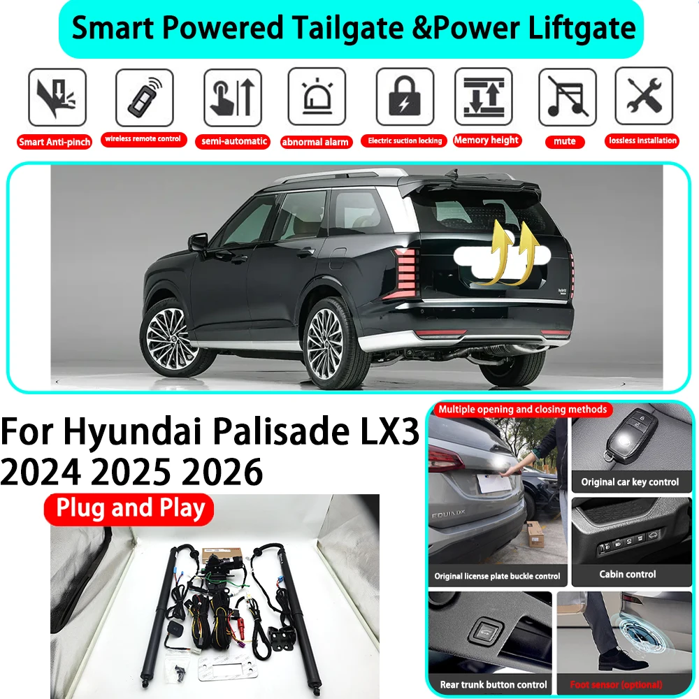 

﻿for Hyundai Palisade LX3 2024 2025 2026 OEM Smart Automatic Powered Tailgate Electric Power Tailgate Lift Kit Key Close