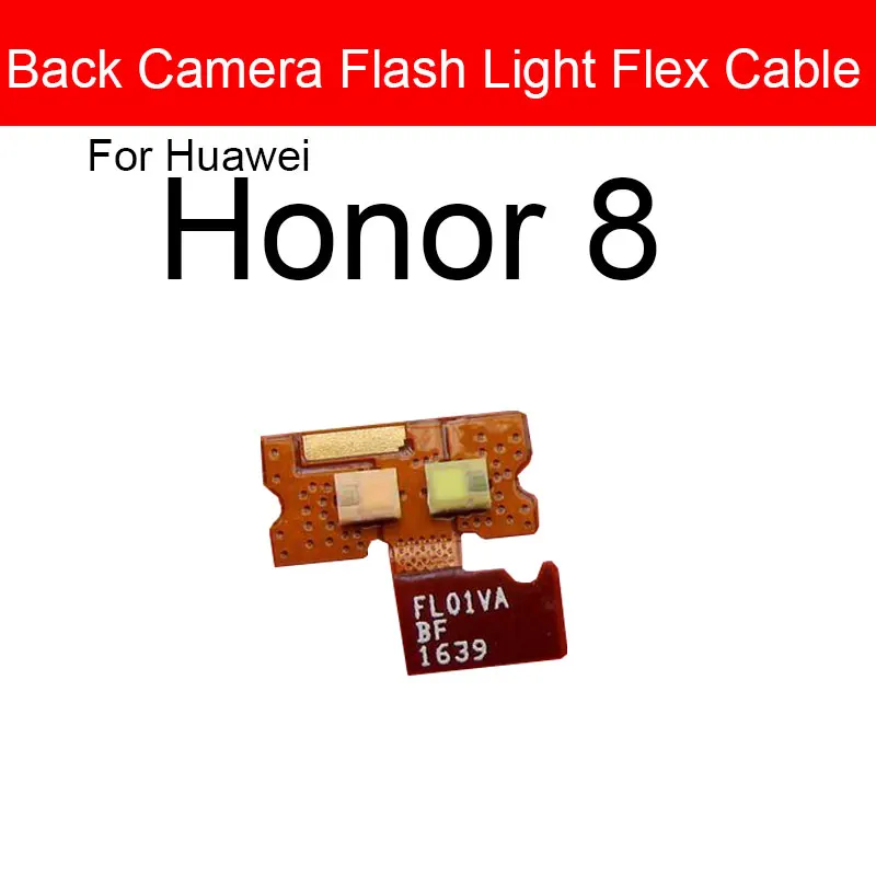 Rear Camera with Flash Light Proximity Sensor Flex Ribbon Cable for Huawei Honor 8 20 20 Pro 20S Back Camera Flash Light Flex