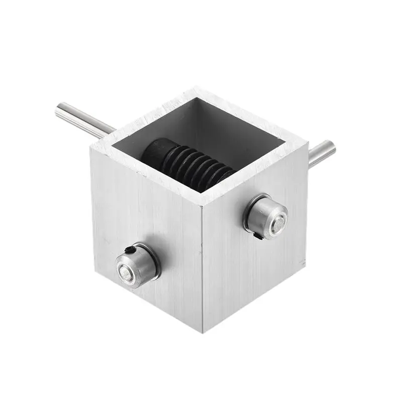 Best-Worm Gear Riduzione 1:20 1 modulo 20 denti Kit fai da te ingranaggio a vite senza fine ad angolo retto da 90 gradi con albero da 6 mm, 100X100x50mm