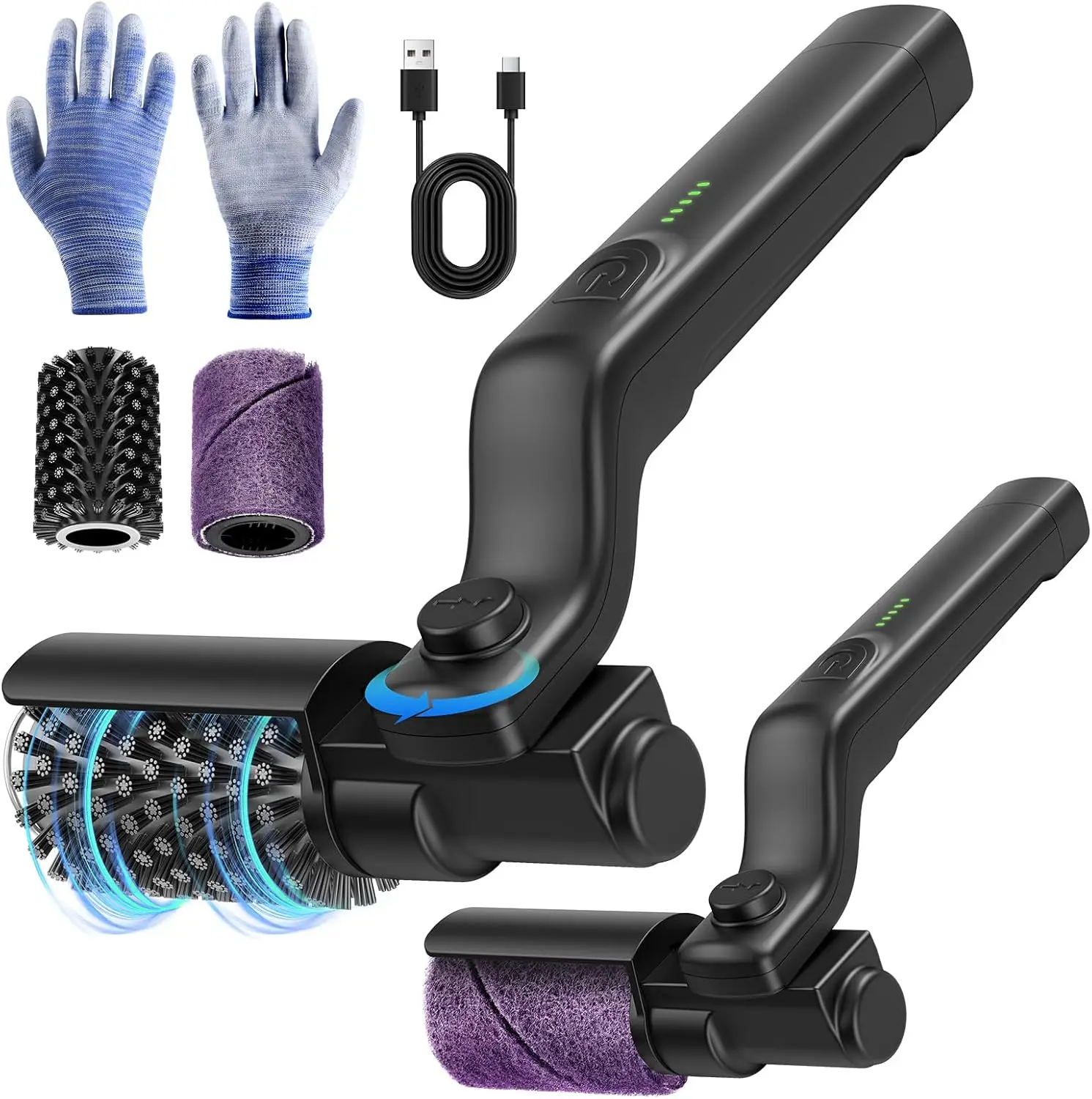 

Electric BBQ Cleaning Brush Stainless Steel Brush 180-Degree Free Rotation Suitable for Cleaning American-Style Grills