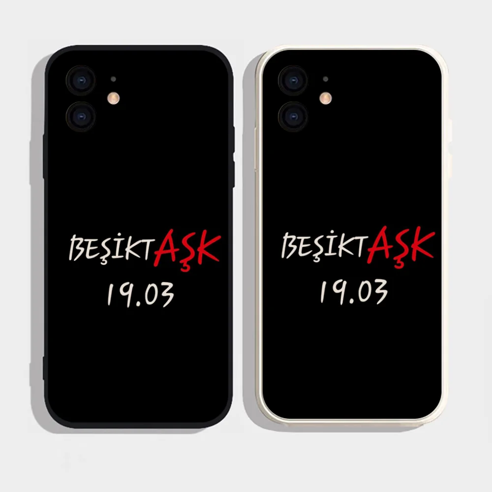 Epc Fashion Besiktas BJK funda de teléfono de silicona suave para IPhone 16 15 14 13 12 11 Plus Pro Max Plus