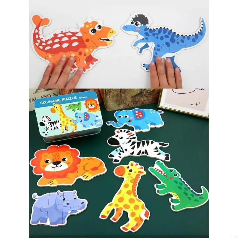 F62D 3D木製パズルブレインゲーム幼稚園幼稚園のための感覚おもちゃティーチャーエイド