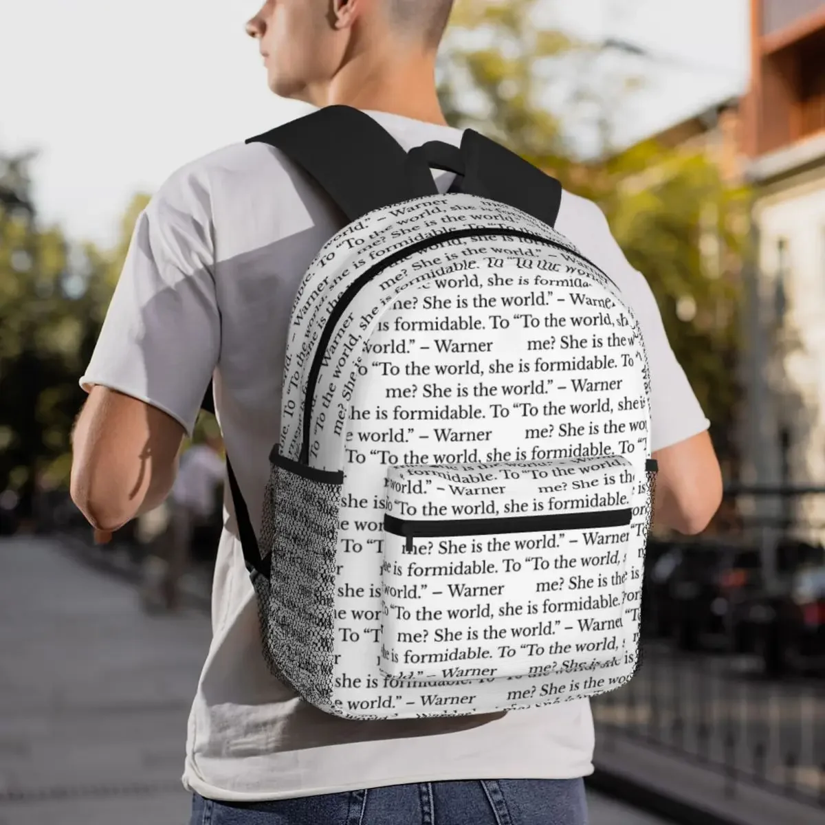 حقيبة ظهر Shatter Me Quote Daypack ذات سعة كبيرة للأولاد والبنات حقيبة كتب مدرسية حقائب كتف للرجال والنساء
