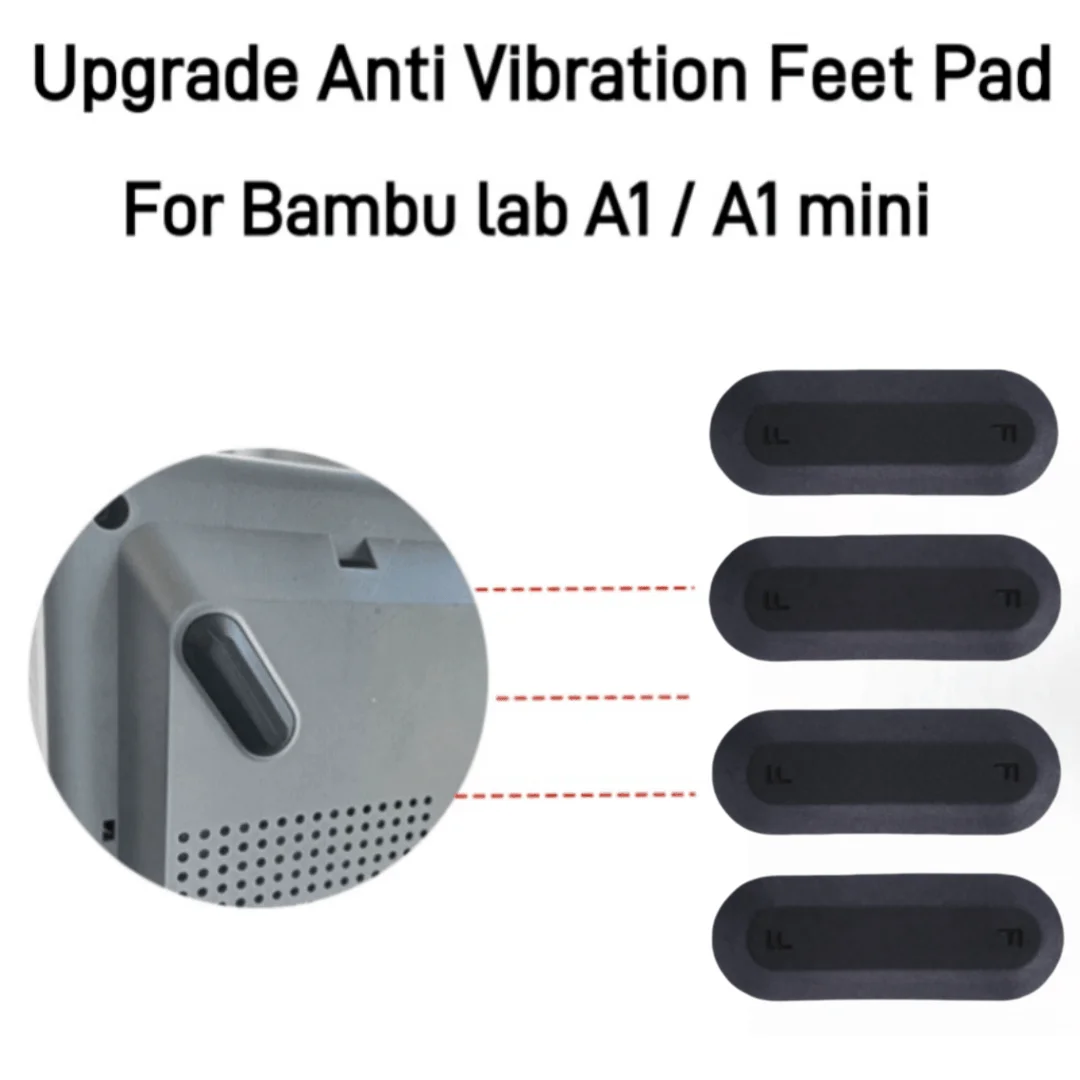 Bambu Lab A1/A1mini Original Anti Vibration Feet Pad Anti-slip Anti-Shock Dust-proof Rubber Foot Pad Bambu A1 3D Printer Parts