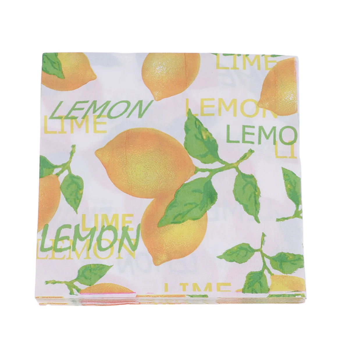 40Pcs Paper Luncheon Napkins Lemon Printed Disposable Tissue Napkin for Birthday Dinner Party Favors Supplies