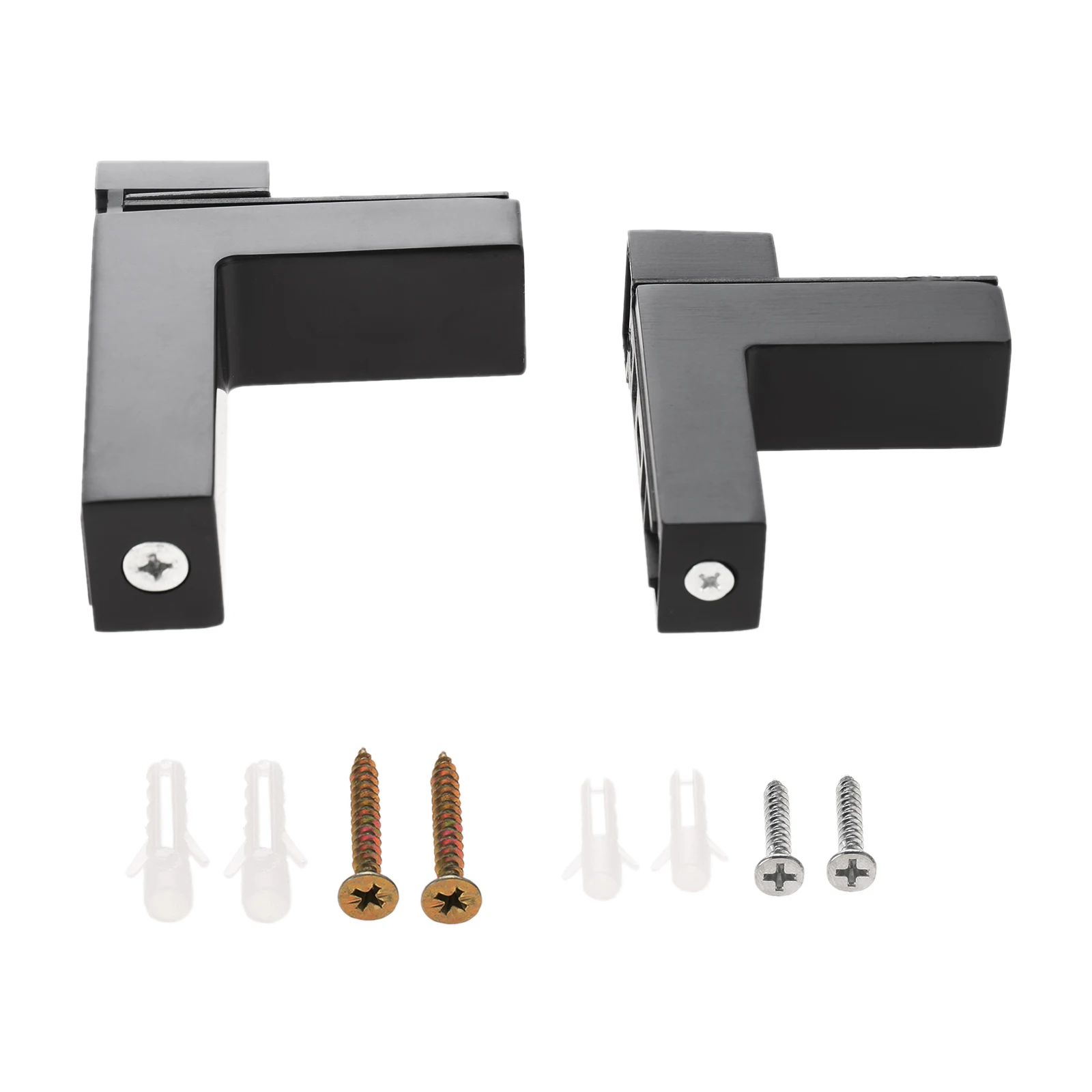 1 pc liga de zinco ajustável f forma partição suporte clipe titular braçadeiras de vidro montagem na parede suporte de prateleira de vidro 3-24mm/3-28mm
