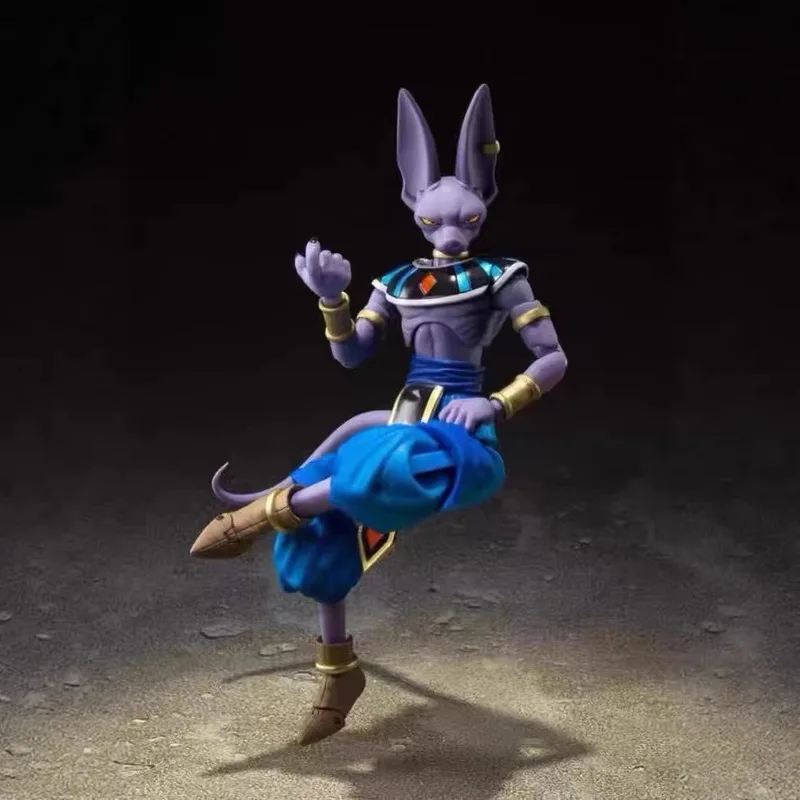 Shf Dragon Ball Super Beerus Articulated Destroyer God Event Exclusive Collectible Action Figure Model For Anime Collectors view 3