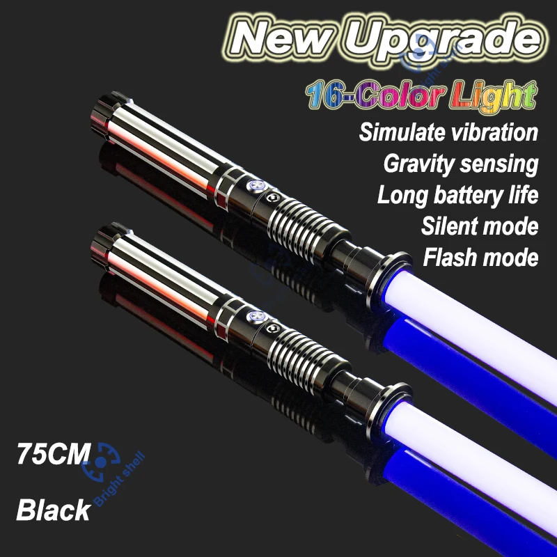 Metalen Lightsaber Laser Zwaard Speelgoed RGB Light Sabre 7 Kleurverandering Kids Soundfonts Force FX FOC Blaster Speelgoed Jedi Laser Zwaard Gift