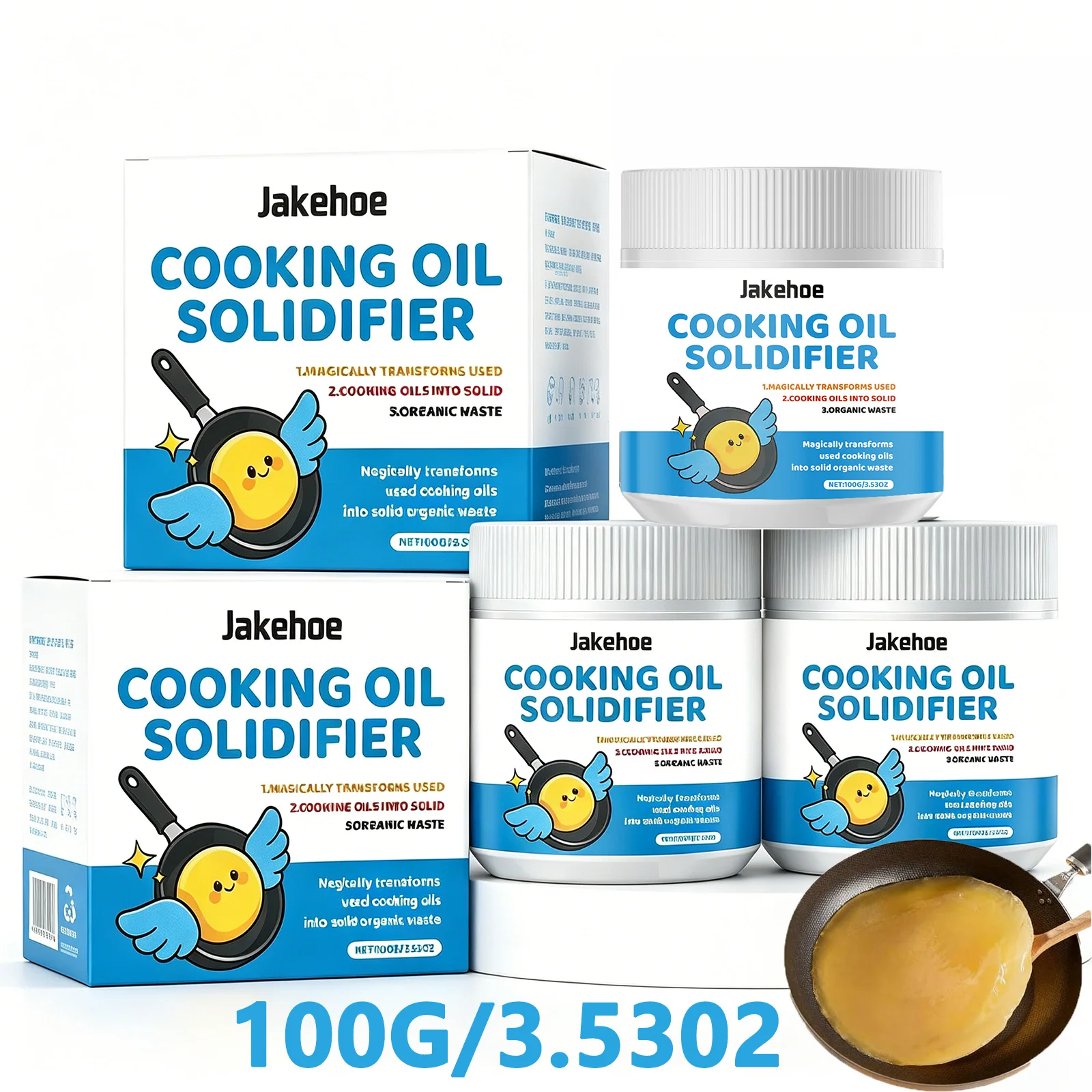 

Grease Solidifier Powder Cooking Oil Solidifier for Disposal Frying Oil Hardener Vegetable Canola Oil Solidifying Powder to Gel