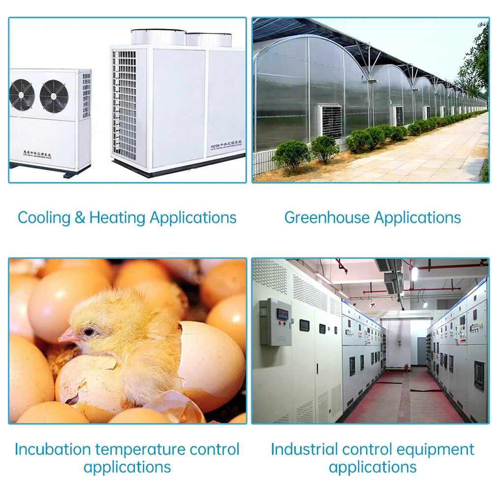 H50TR -40~300℃ High Temperature Digital Temperature Controller DC 12V 24V NTC Temperature Sensor For Incubator