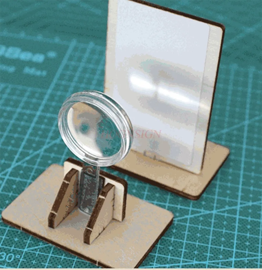 1set  pinhole imaging, student physics, optics experiment model assembly materials， Magnifying glass imaging experiment,