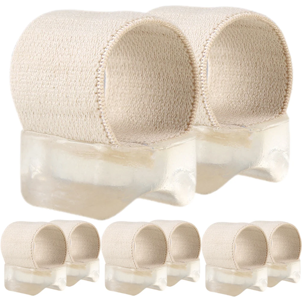 

4 Pairs Toe Separator Spacers SEBS Material Reduce Friction Overlapping Toes Bunion Relief Reusable Washable Ergonomic Design