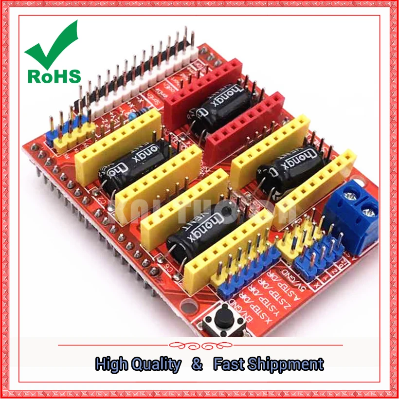 Cnc Shield V3 Engraving Machine Expansion Board 3D Printer A4988 Driver Board Module