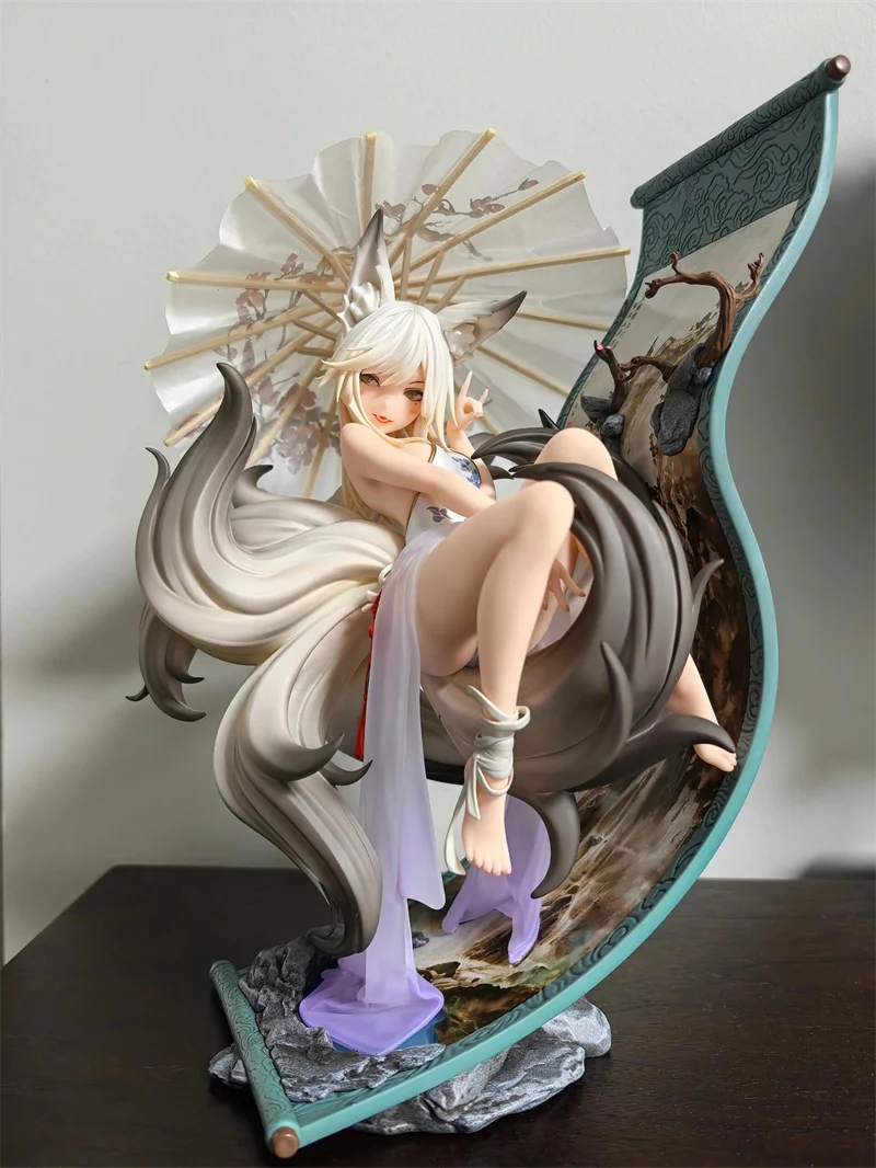 In Stock Genuine Original Animester Painting Fox · Mo Li Anime Figure Pvc 1/7 Collectible Model Dolls Satuette Toys Ornament