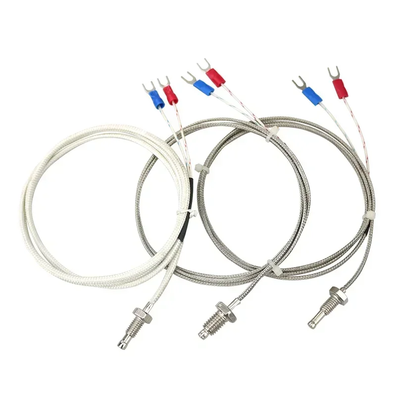 K type thermocouple M6M8 screw type temperature measuring line probe temperature sensing line temperature