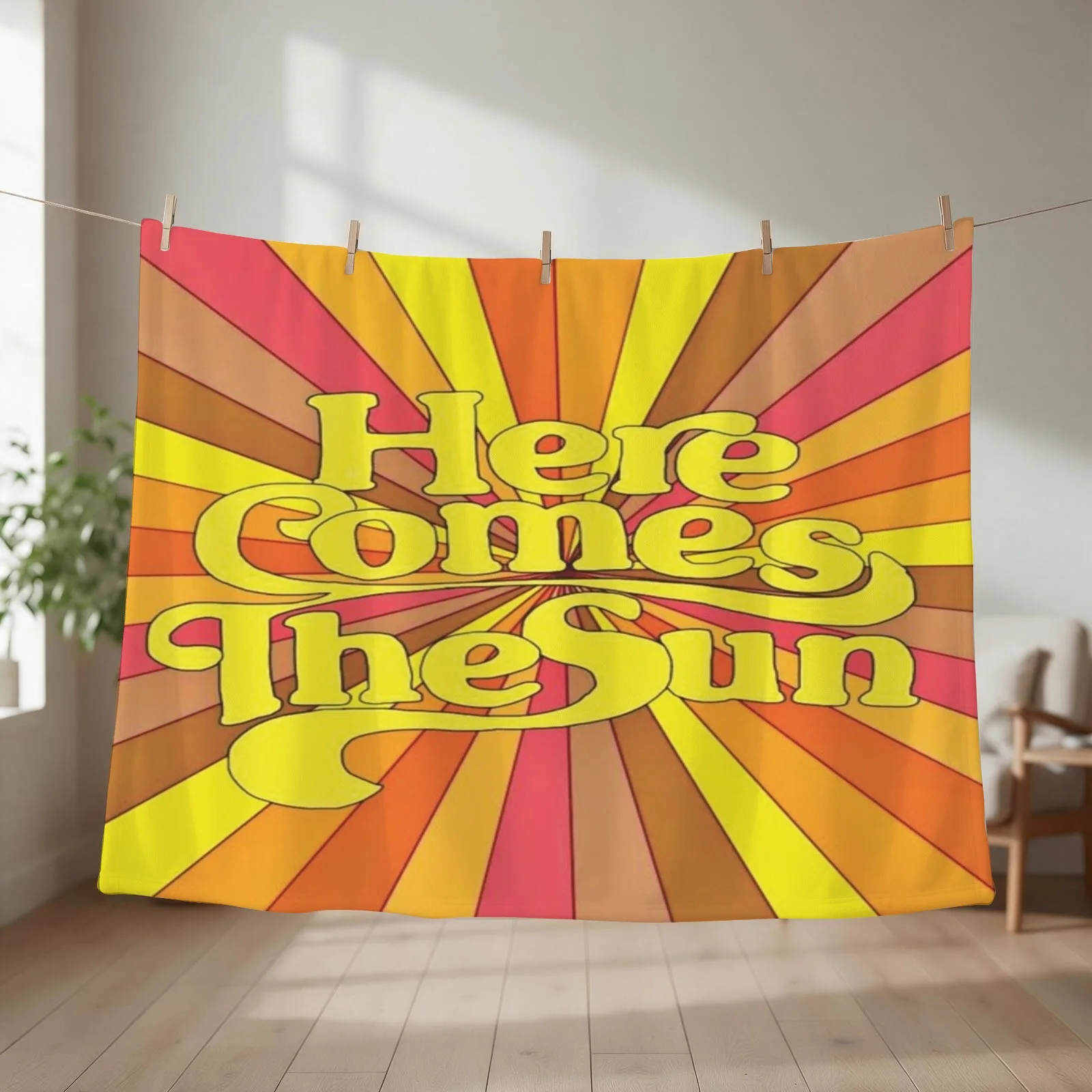Sun Throw Blanket couch cozy soft plush fuzzy picnic outdoor blanket