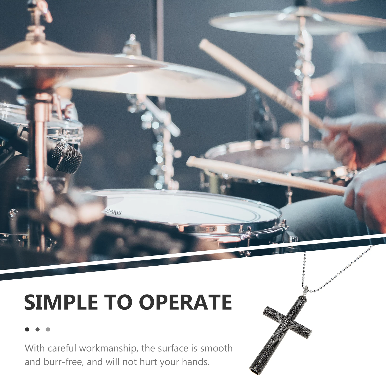 

Drum Key Set Alloy Material Durable Smooth Surface Easy Use Carry Chain Percussion Tuning Snare Drum Tool Accessories