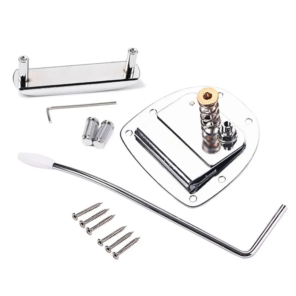 Guitar Accessories Replacement Metal Guitar Bridge Set Tremolo Bridge Set for Jazzmaster