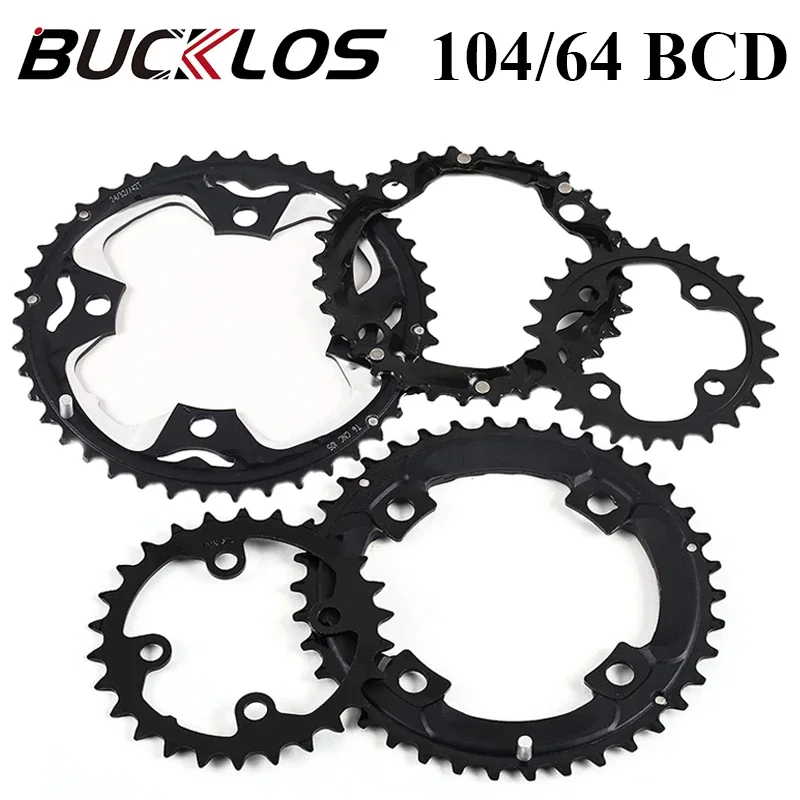 BUCKLOS 104/64 BCD Bicycle Chainring 22T 24T 26T 32T 38T 42T 44T MTB Chainring 9S 10S Mountain Bike Chainwheel Bicycle Parts