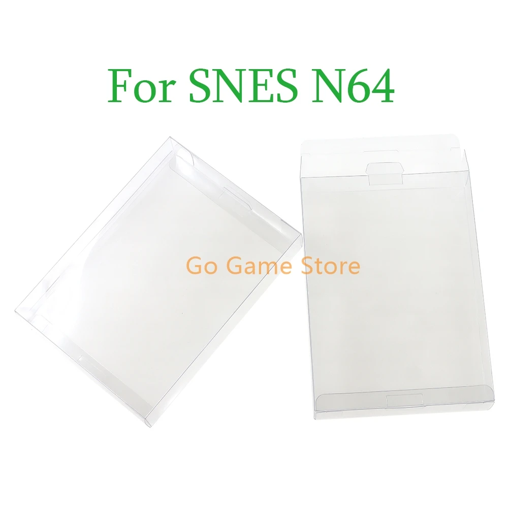 

20pcs Clear Transparent For SNES N64 Game Box Protector Case CIB Games Plastic PET Protector Game Boxes