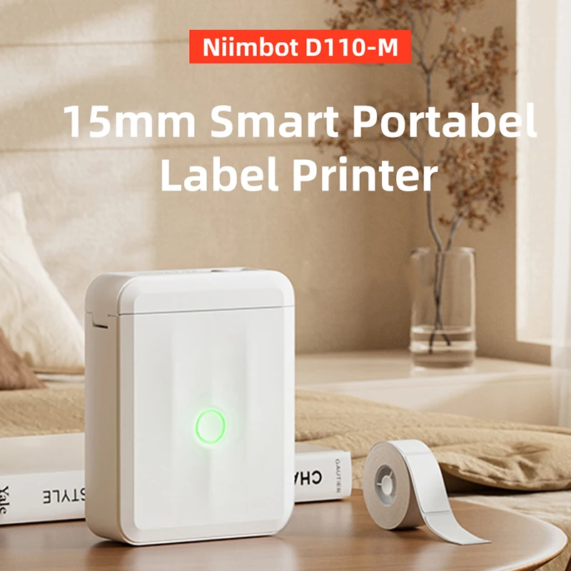 NIIMBOT D110-M Mini Thermal Printer Portable Wireless Bluetooth Printer For Price Tag Mobile Self-adhesive Label Printer D110-M