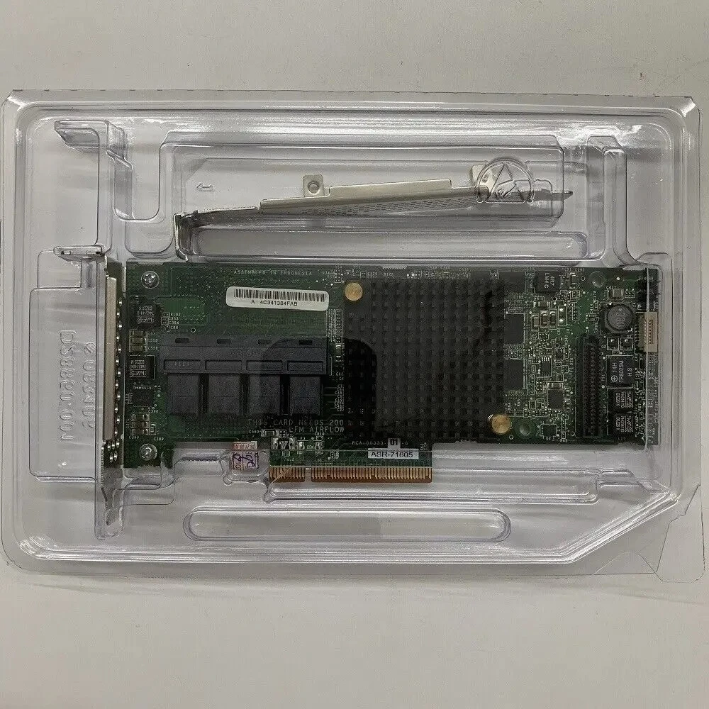 ASR-71605 6Gbps SAS RAID Controller PCIe 3.0 X8, 16 Port SFF-8643 W/ 1GB Cache