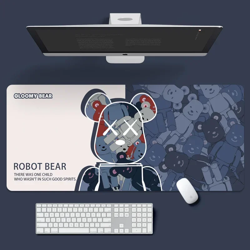 Cartoon Anime Pad Building Block Bear Mouse Pad Oversized Computer Laptop Keyboard Game Violent Bear Table Mat Desk Pad