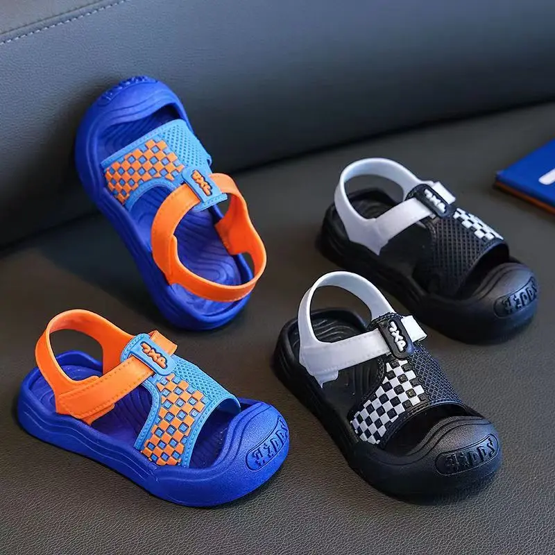 Trendy Cute Comfortable Sandals For Boys, Breathable Lightweight Wear-resistant Sandals For Indoor Outdoor Beach, All Seasons