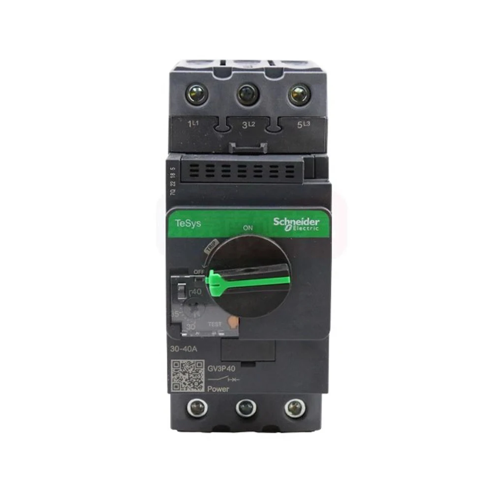 Original Schneider GV3-P40 Magnetic Motor Circuit Breaker Protection EverLink BTR Thermal GV3P40 30-40A 3P Three Phase Knob Type