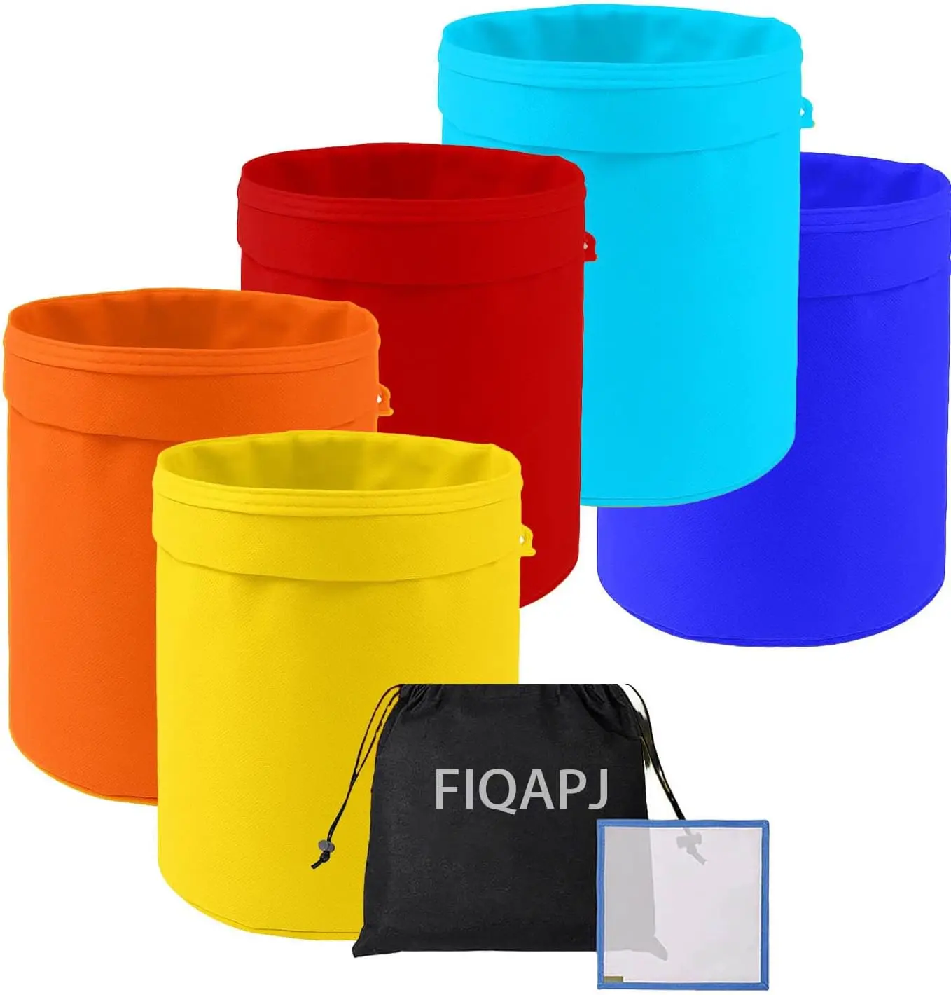 

5 Pieces 5 Gallon Straining Bag Oxford Cloth for 5 Gallon Bucket, Reusable Household Food Separation Bag for Hydroponics