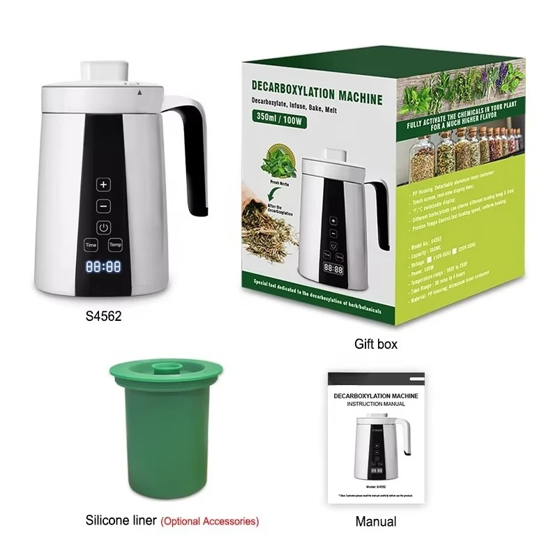 In Stock Herb Decarboxylator Infuser Machine 350ml Household Plant Botanical Extractor Maker Oil Tincture Infuser Machine