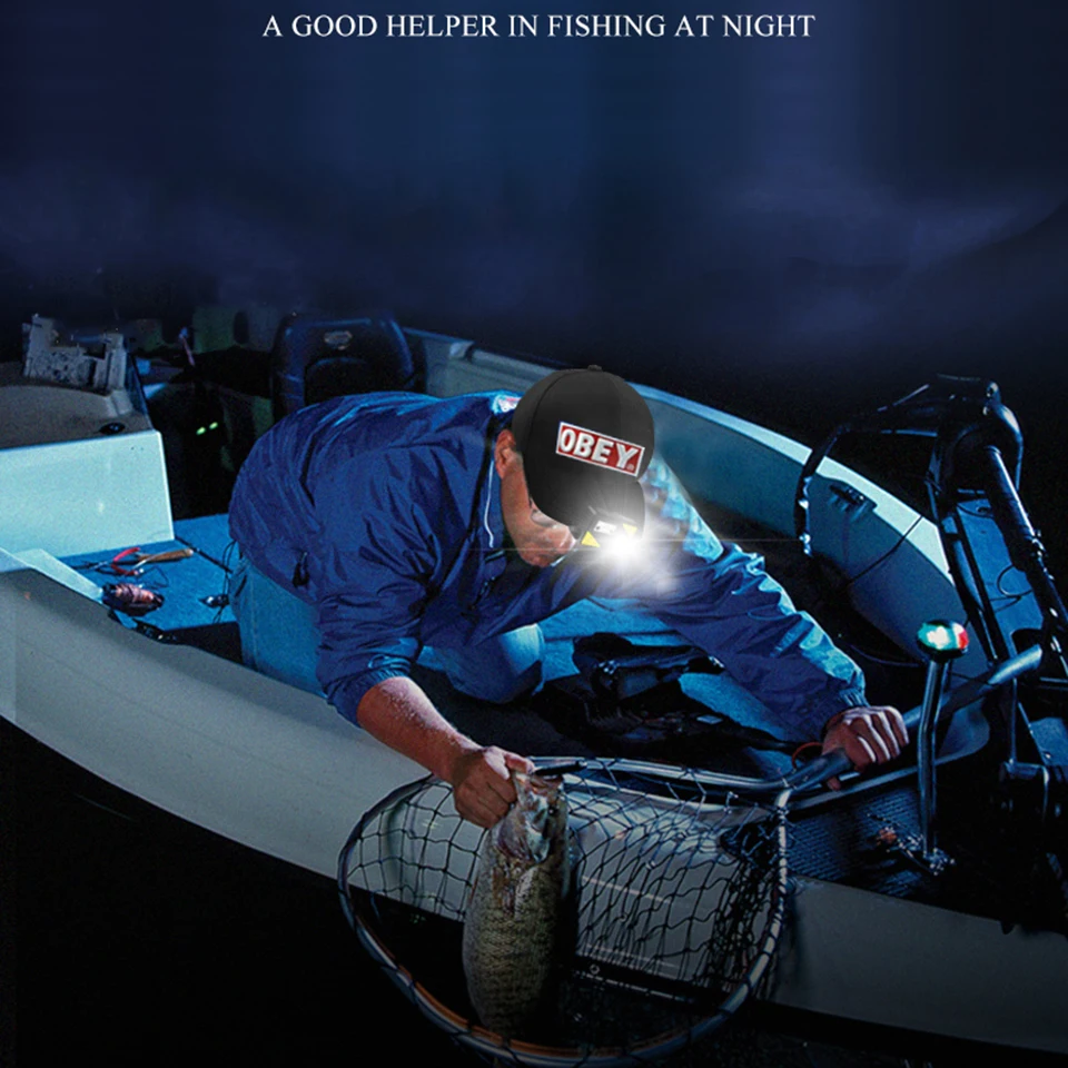 Waterproof Flashlight Light Headlight Bulbs XM-L2 U3 Sensor Led Headlamp Build-in Battery USB Rechargeable Head Cap Lamp