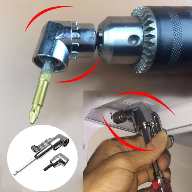 105 Degree Turning Screwdriver Joint Electric Drill Corner Attachment Extension Socket Screwdriver Head Tool
