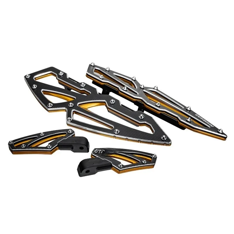 Travel before and after competitive big pedals, pedal kits