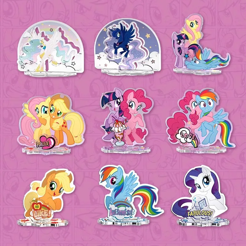 Kayou My Little Pony Acrylic Stand Figure Friendship Series 2 Collectible Desktop Ornament Anime Peripheral Display Decor Gift