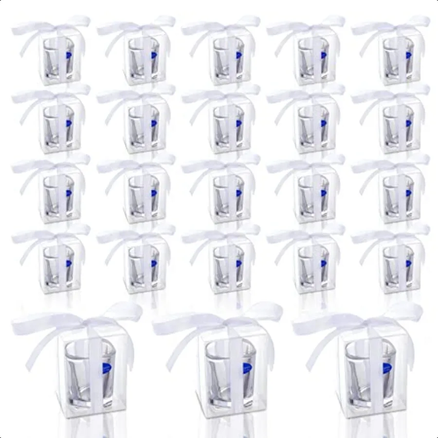 

20Piece Shot Glass Gift Box Bags for Gifting Wedding Favor Boxes Holds 2.2 oz Shot Glass