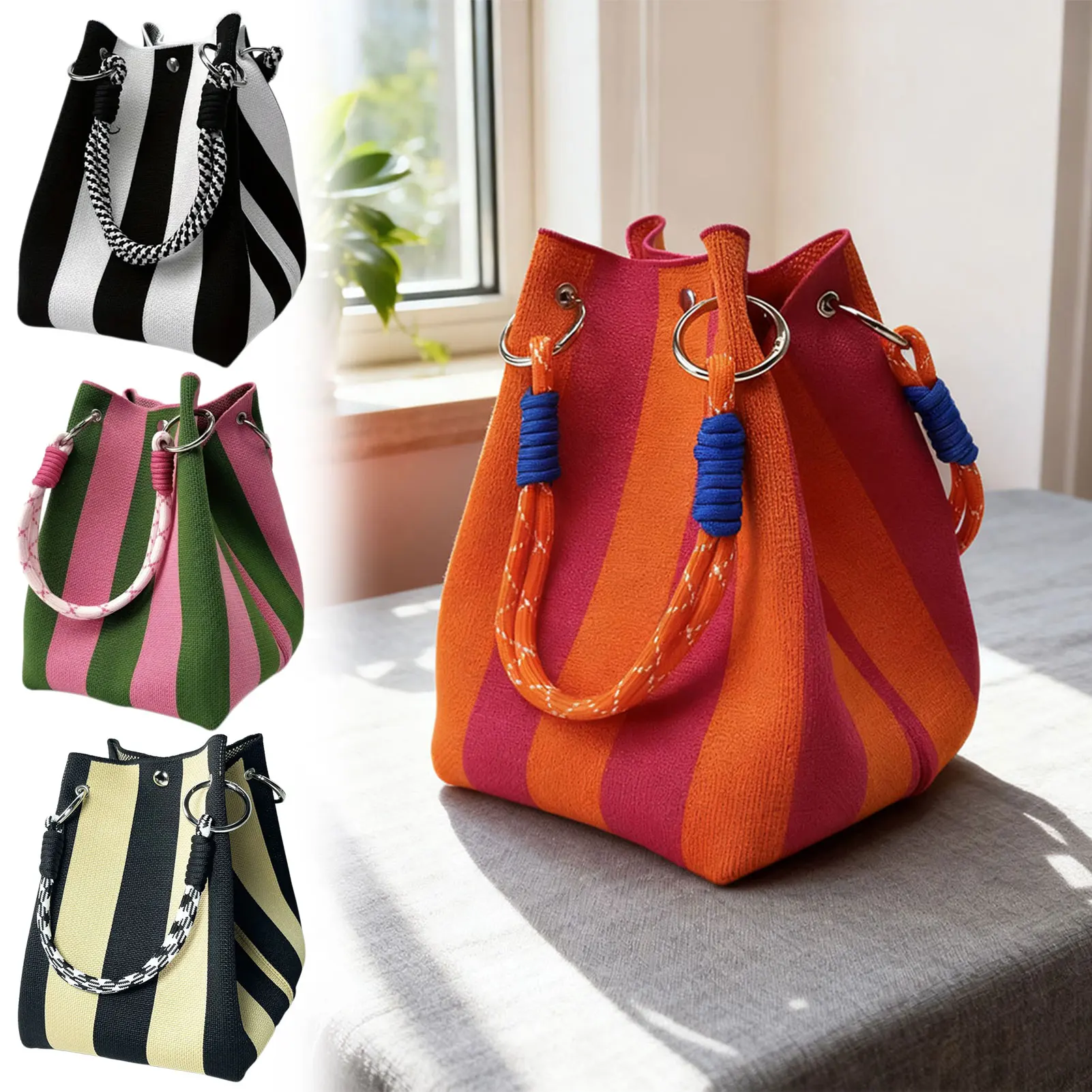 bolsa-de-ombro-balde-de-malha-tecida-a-mao-feminina-requintado-artesanato-tecido-a-mao-exclusivo-e-elegante-viagem-de-praia-escritorio-de-deslocamento-diario