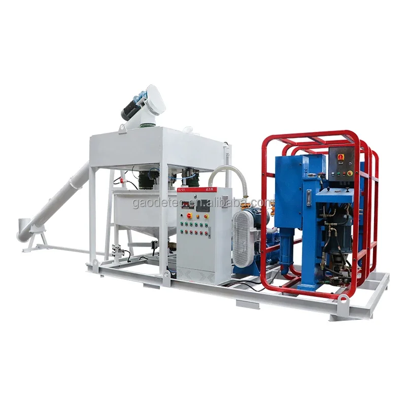 New automatic grouting station with  configuration of materials