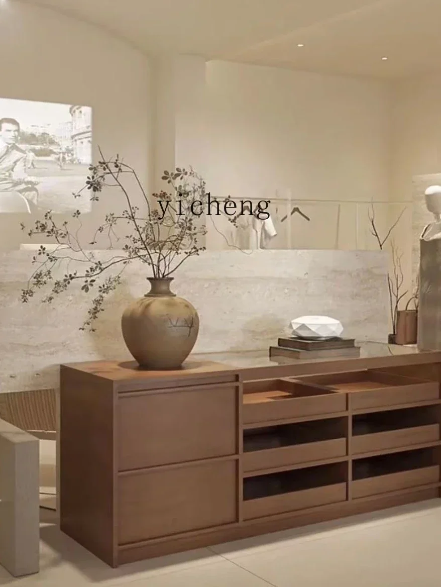 Reception Desk Clothing Store Counter Desk Small Modern Display Zhongdao Desk