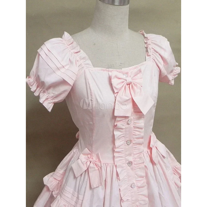 

ss23Women Boutique 2021 Summer New Lolita Big Bow Grid Princess Up Girl Birthday Party Clothing Dress