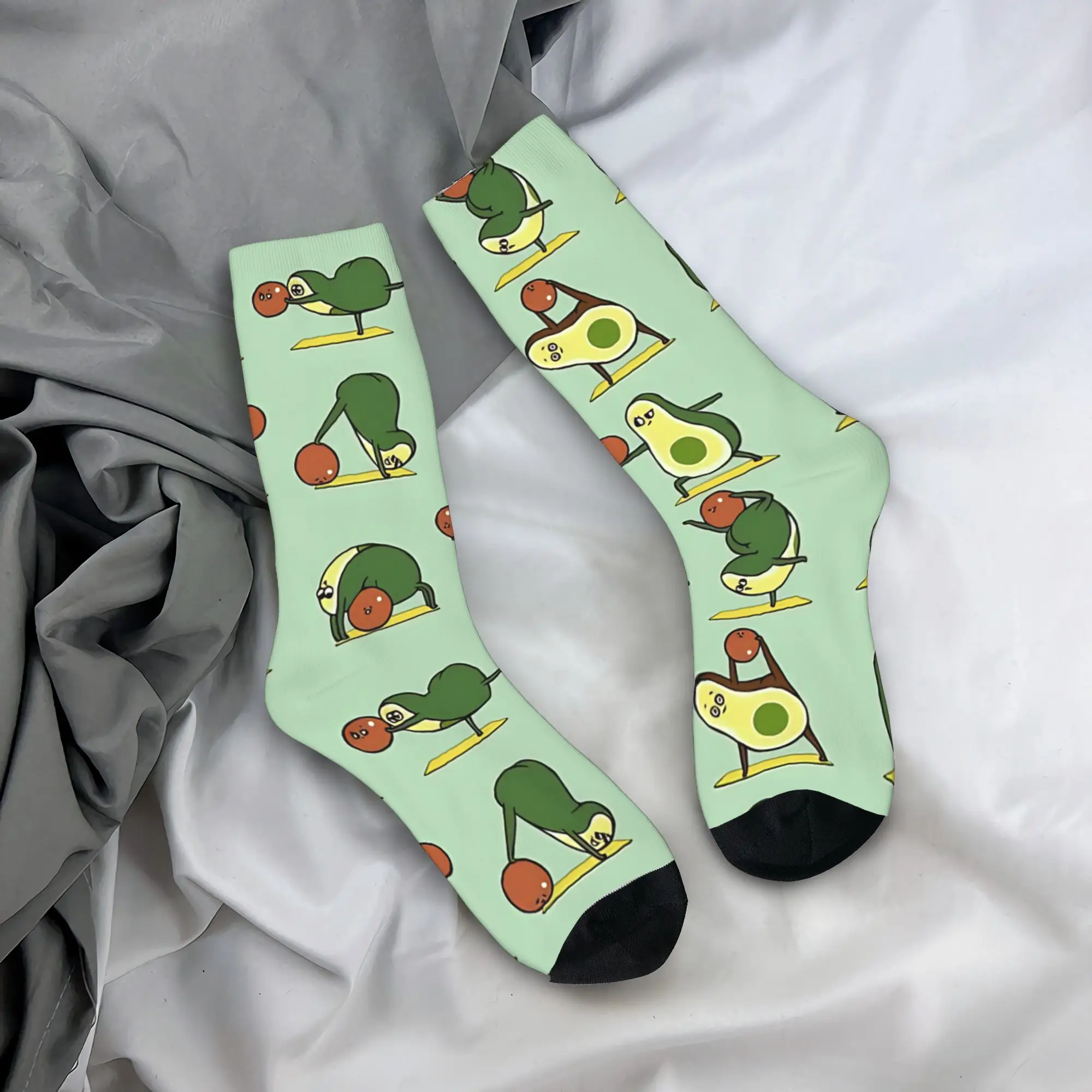 

Avocado Yoga With The Seed Socks Korean Stockings Men Comfortable Running Sports Socks Spring Custom Anti Bacterial Socks